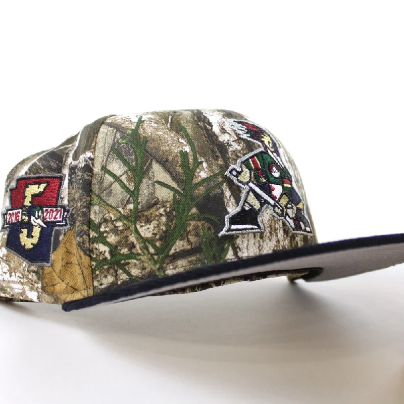 TUCSON ROADRUNNERS 5th Anniversary New Era 59Fifty Fitted Hat (RealTree Camo Navy Gray Under Brim)