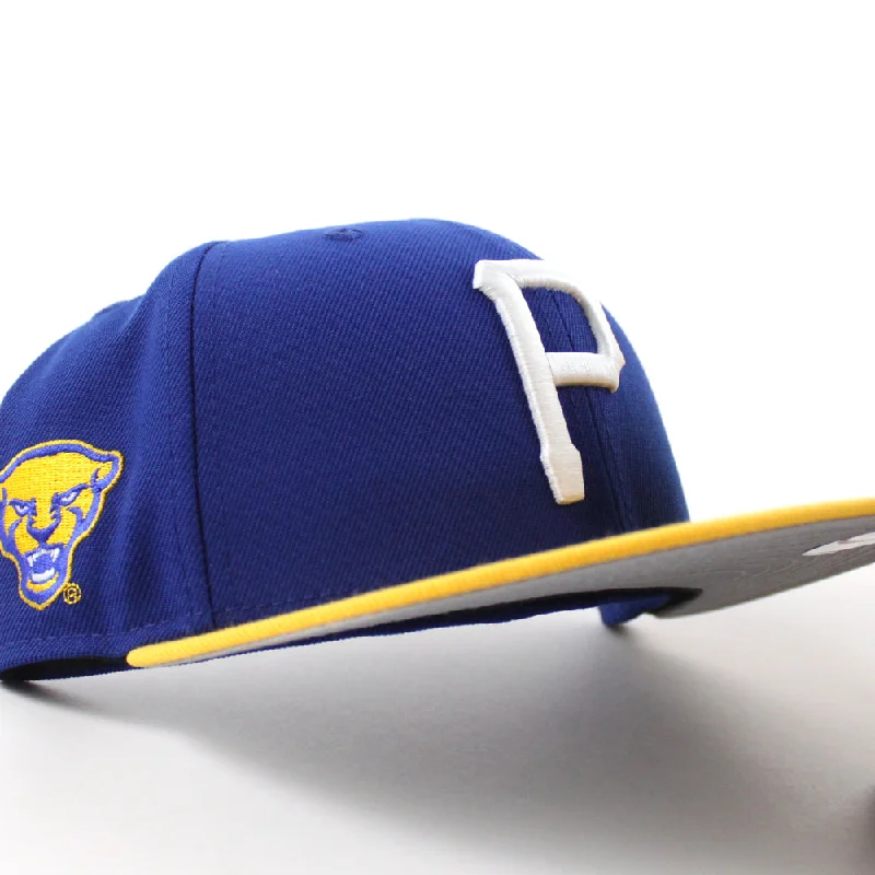 Pittsburgh Pirates x University of Pittsburgh New Era Fitted Hats (Royal Blue Gold Gray Under Brim)