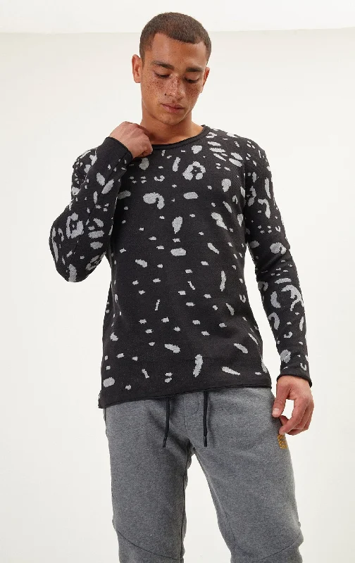 Cryptic Sweater - Black Grey