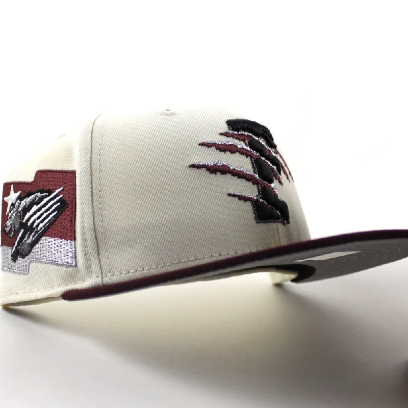 Fresno Grizzlies Grizzlies Patch New Era 59Fifty Fitted Hat (Chrome Maroon Gray Under Brim)