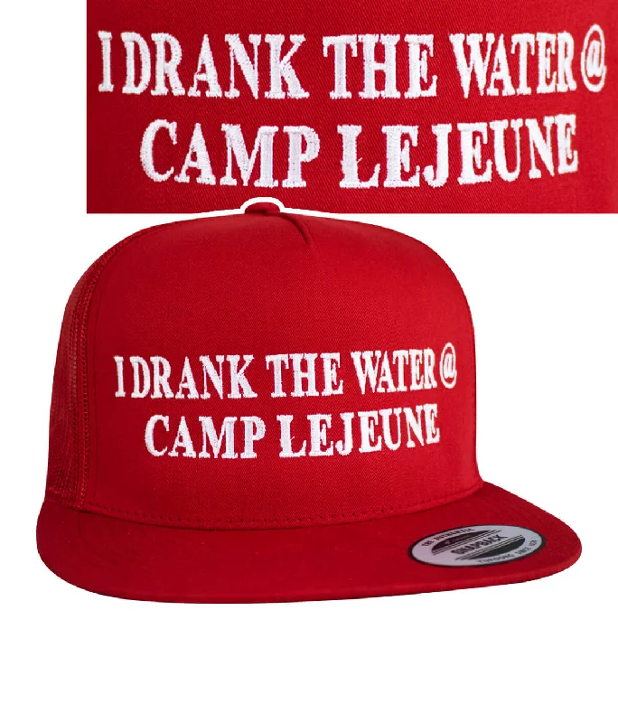 "I Drank the Water @ Camp Lejeune" - Trucker Baseball Hat