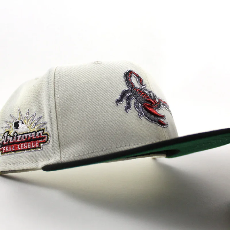 Scottsdale Scorpions Arizona Fall League New Era 59Fifty Fitted Cap (Chrome White Black Green Under Brim)