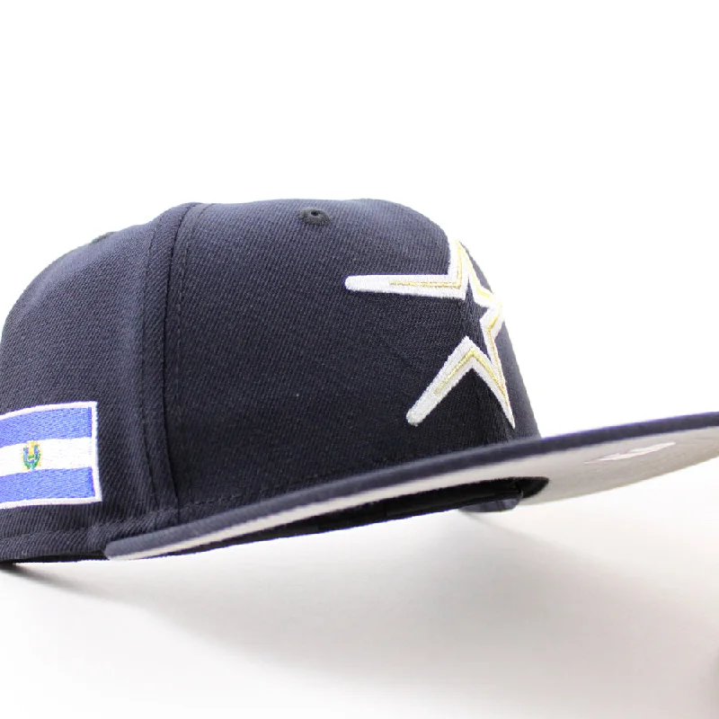 Houston Astros El Salvador New Era 59Fifty Fitted Hat (Navy Gray Under Brim)