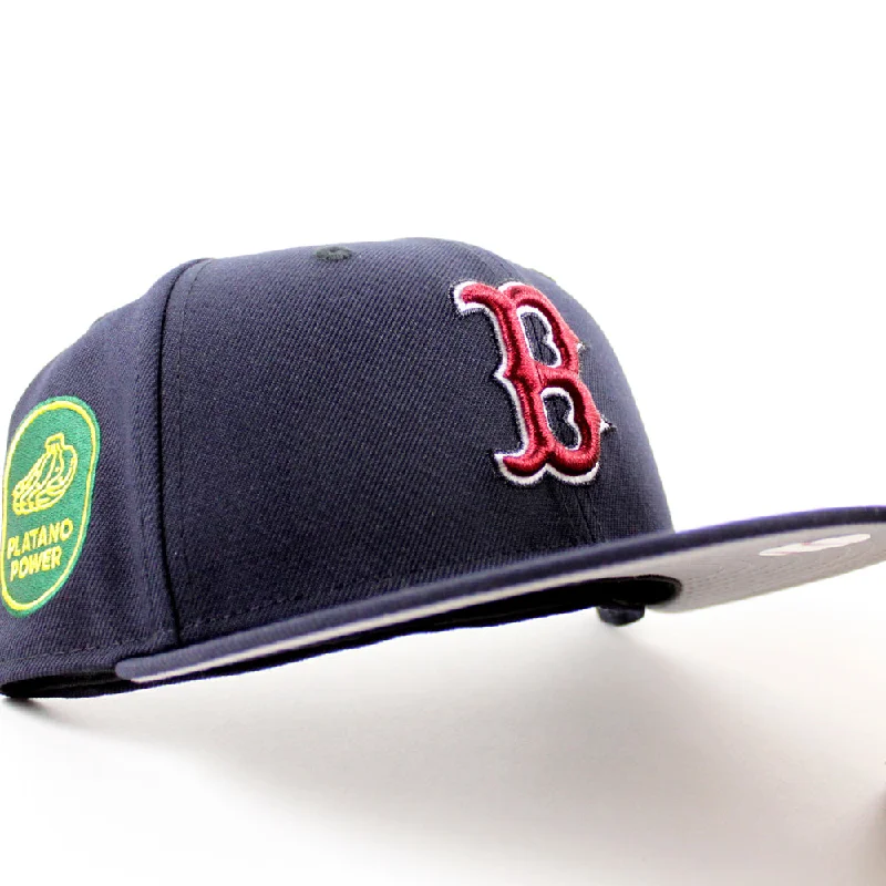 Boston Red Sox Platanos Power New Era 59Fifty Fitted Hat (Navy Gray Under Brim)