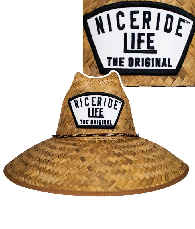 "Grinder" STRAW SUN HAT - Unisex Beach Hat