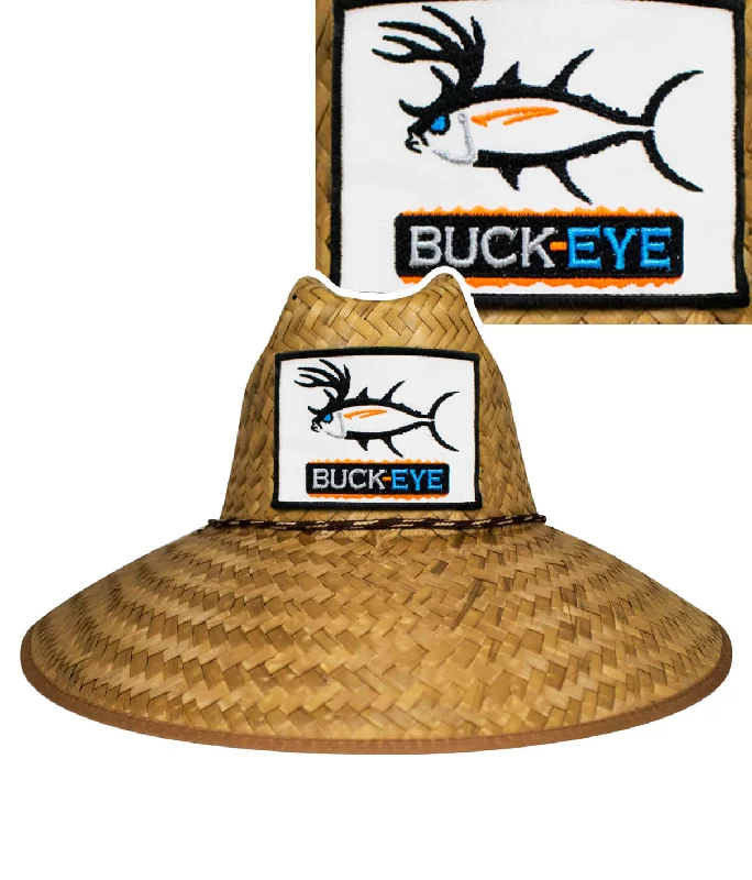 "Buck-Eye" STRAW SUN HAT UNISEX BEACH HAT