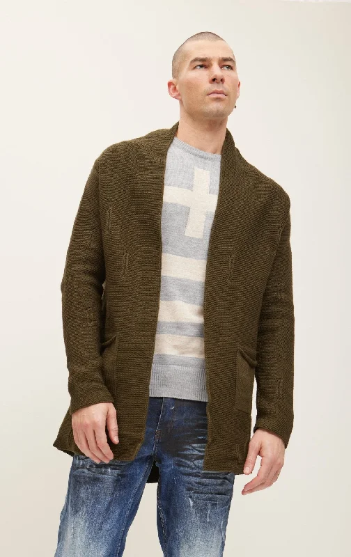 Cozy Knit Jacket - Khaki