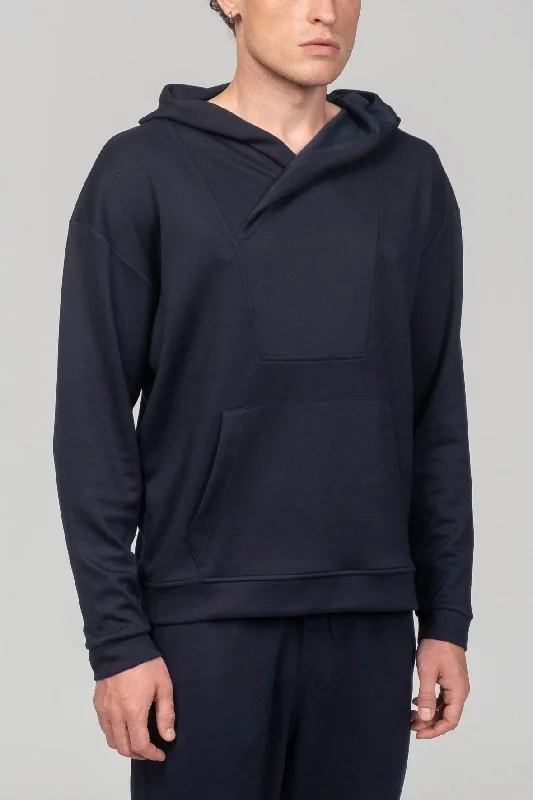 Weekend Hooded Sweater -  Navy