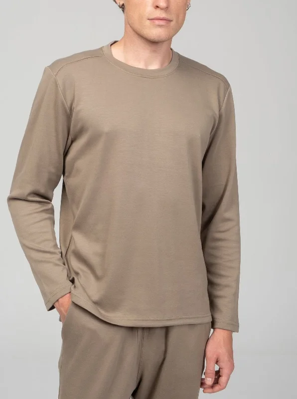 True Classic Long Sleeve Sweater - Dark Beige