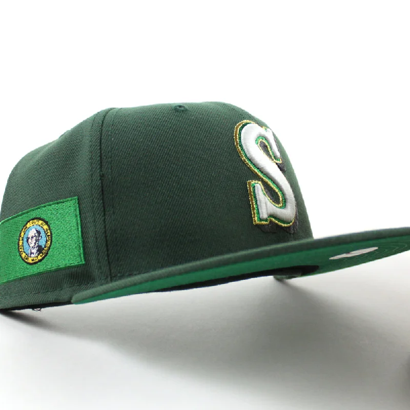 Seattle Mariners x WASHINGTON State New Era 59Fifty Fitted Hat (Cilantro Green Green Under Brim)