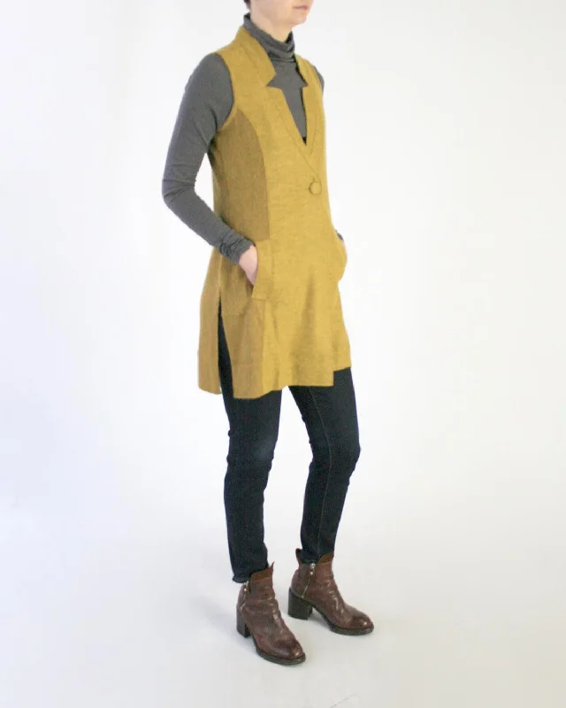 Notched Alpaca Vest