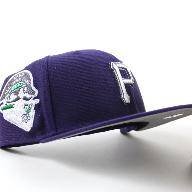 Pittsburgh Pirates 1959 All Star Game 59Fifty New Era Fitted Hats (Purple Gray Under Brim)