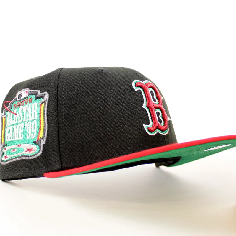 Portugal Boston Red Sox 1999 All Star Game New Era 59Fifty Fitted Hat (Black Scarlet Red Green Under Brim)