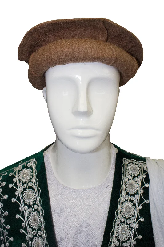 Afghan Hat Pakol - Light Brown