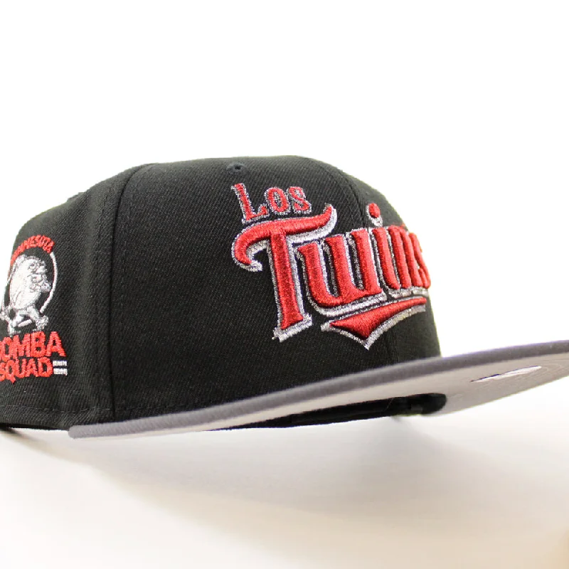 Minnesota Twins Bombs Squad New Era 59Fifty Fitted Hat (Black Dark Gray Gray Under Brim)