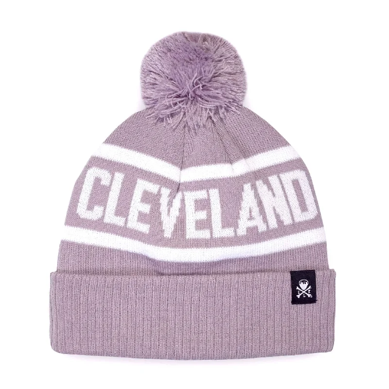 Cleveland Jacquard Pom Beanie - Rose