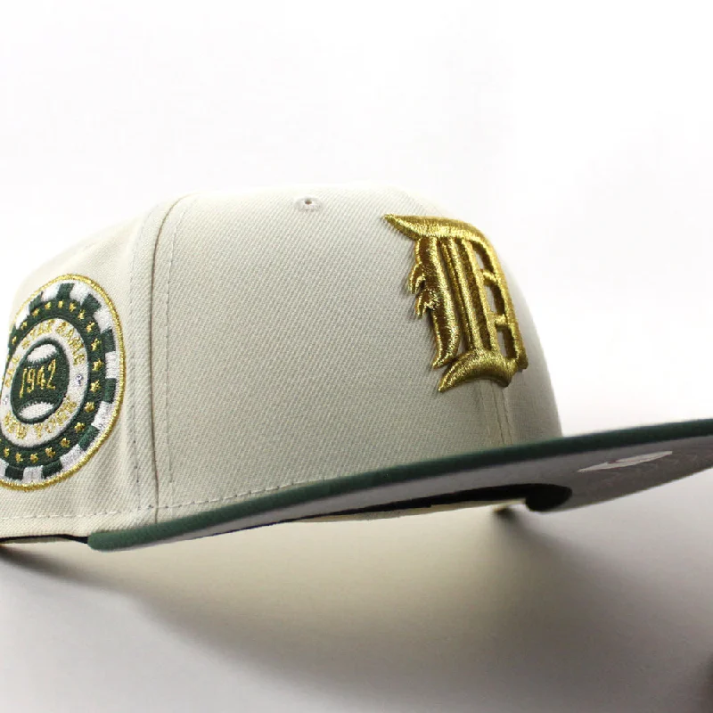 Detroit Tigers 1942 All Star Game Poker Chip New Era 59Fifty Fitted Hat (Chrome White Mountain Green Gray Under Brim)