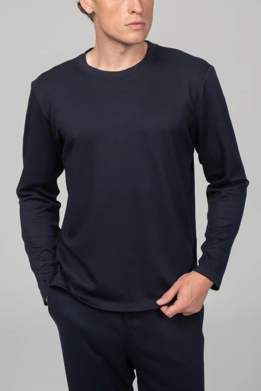 True Classic Long Sleeve Sweater - Navy