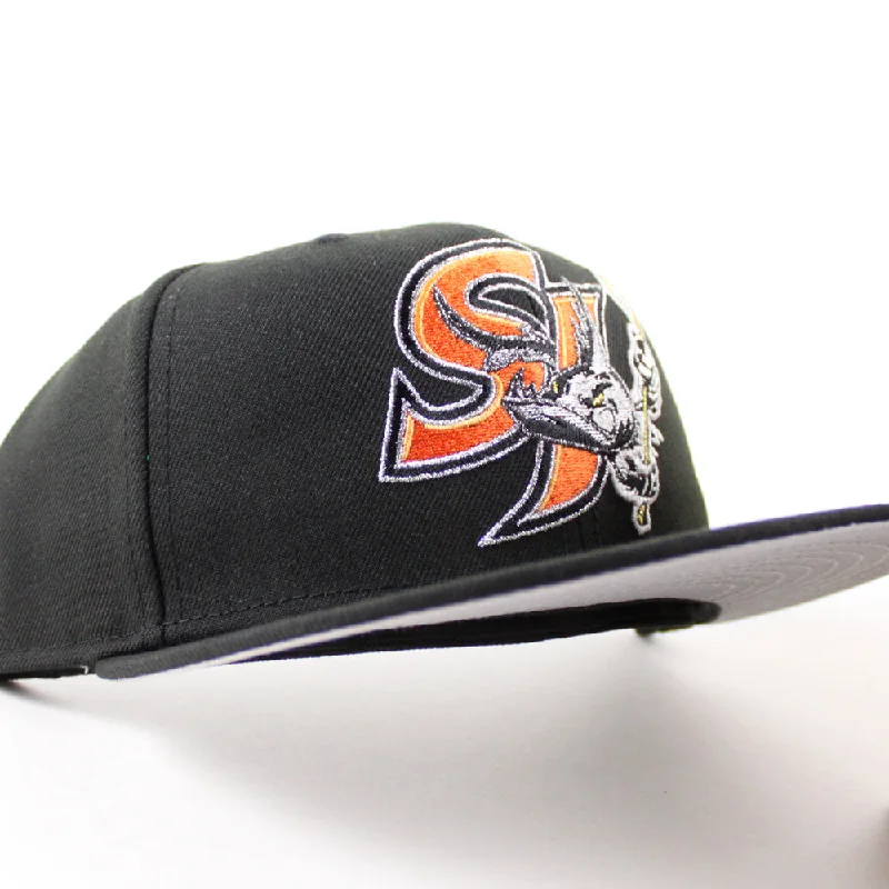 San Jose Barracuda 59Fifty New Era Fitted Hat (Black Gray Under Brim)