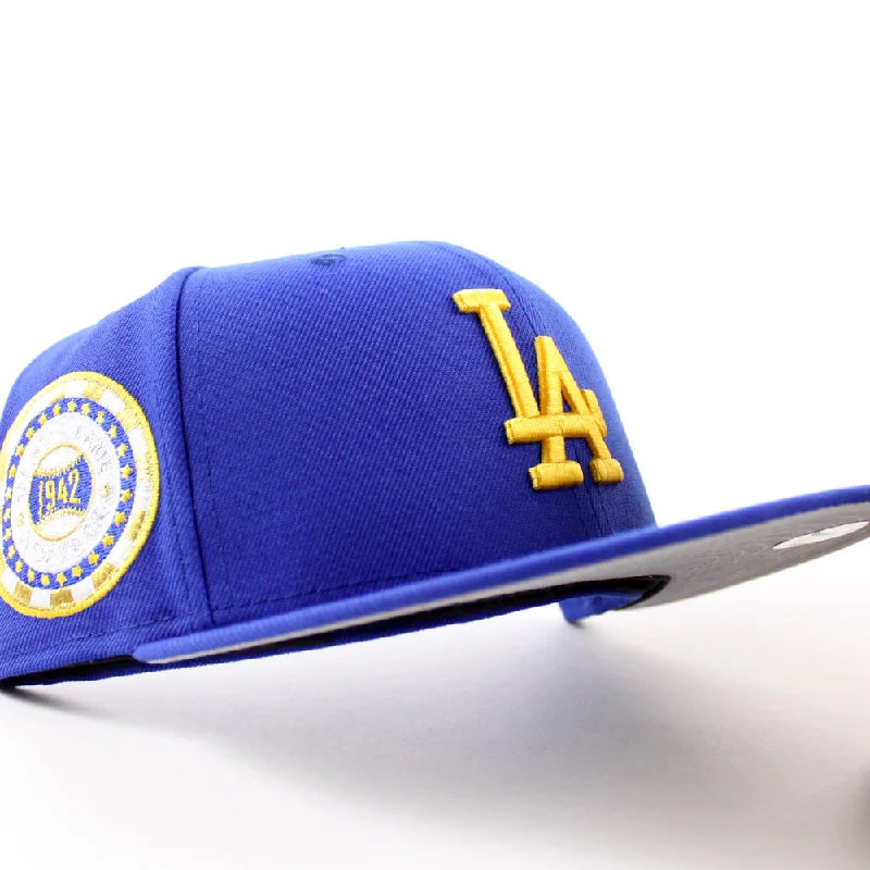 Los Angeles Dodgers 1942 All Star Game New Era 59Fifty Fitted Hat (Majestic Blue Gray Under Brim)