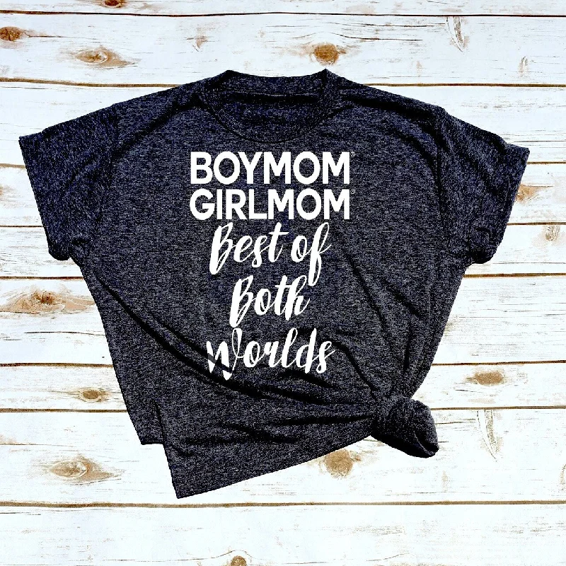 Boymom/Girlmom Best of Both  - GREY TEE