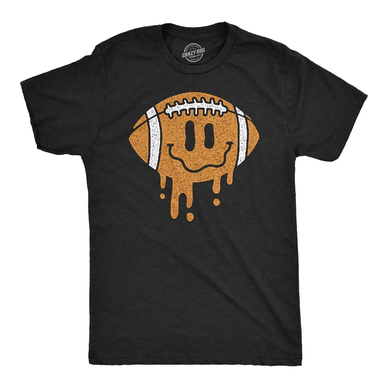 Dripping Football Smile Men's T Shirt