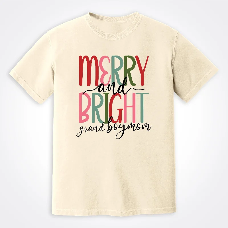 Grand Boymom® Merry & Bright Boymom Ivory Tee