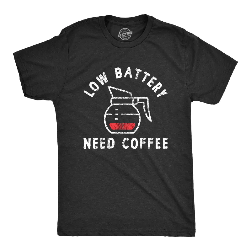 Low Battery Need Coffee Men's T Shirt