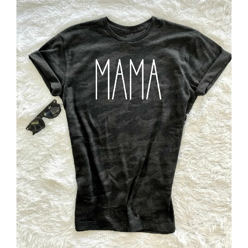 MAMA Black Camo Short Sleeve Tee