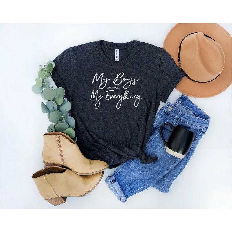 My Boys My Everything  TEE - DK GREY (PLURAL)