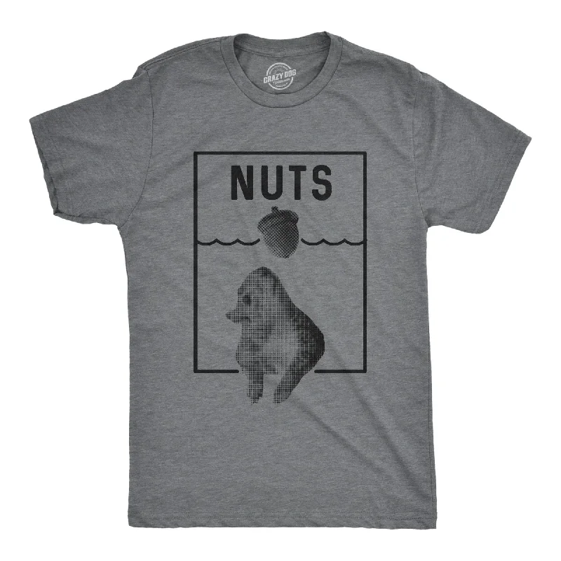 Nuts Jaws Squirrel Parody Men's T Shirt