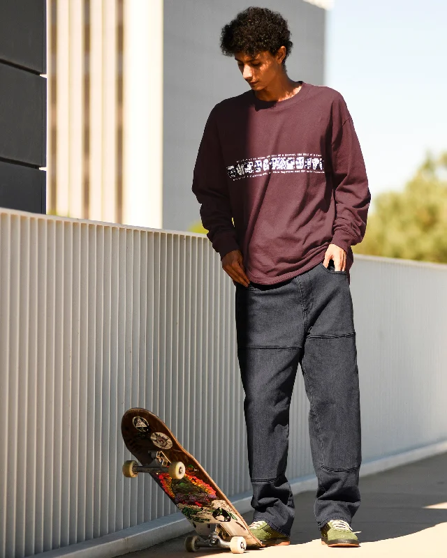 Skate Vitals Remy Long Sleeve Tee 2 - Merlot