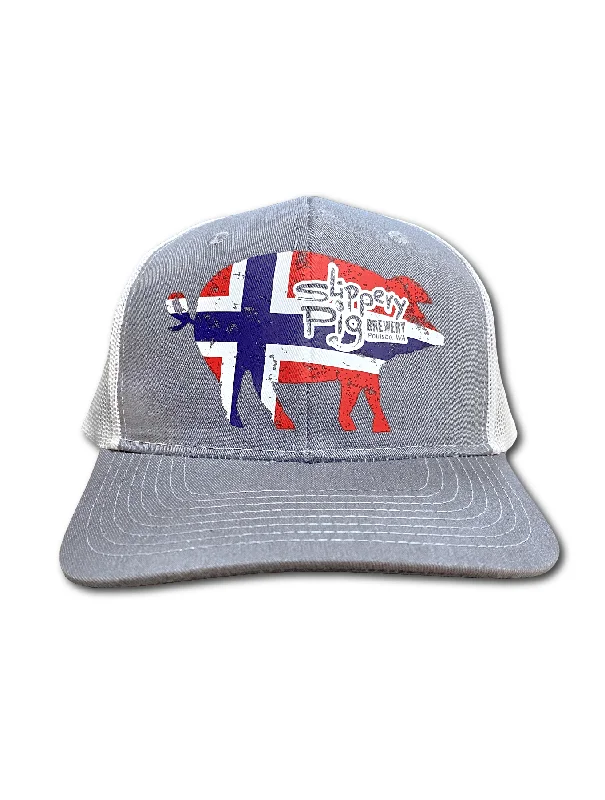 Slippery Pig · Norway Snapback Trucker Hat