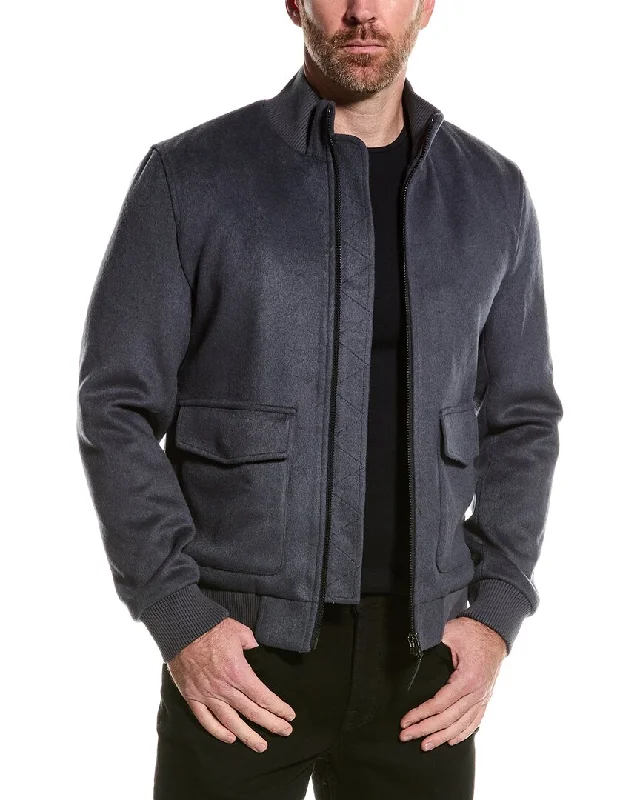 Reiss Shuffle Zip-Through Wool-Blend Jacket