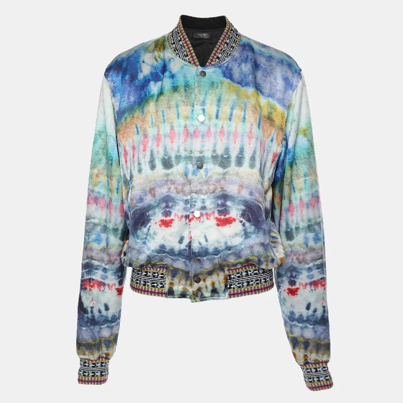 Amiri Multicolor Silk Blend Tie Dye Jacket