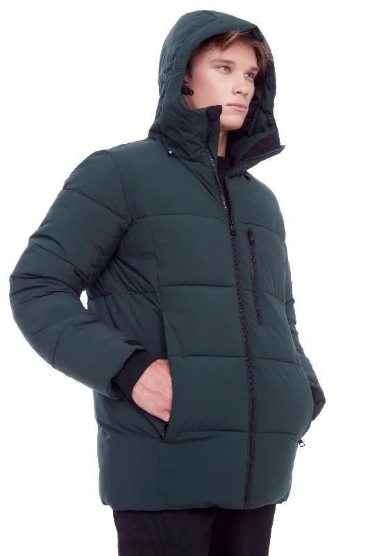 BANFF | MEN'S VEGAN DOWN (RECYCLED) MID-WEIGHT QUILTED PUFFER JACKET