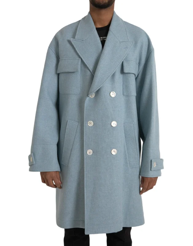 Dolce & Gabbana  Double Breasted Trench Coat Men's Jacket