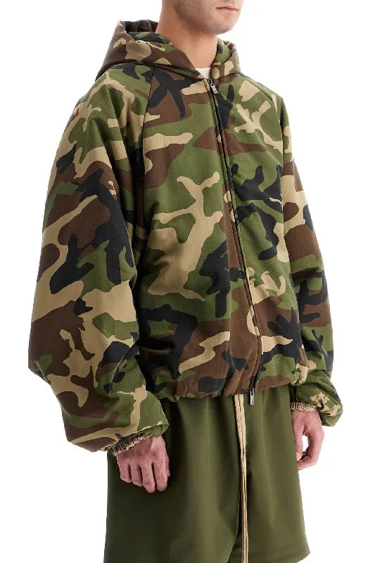 Fear Of God Essentials Jacket With Camouflage Print