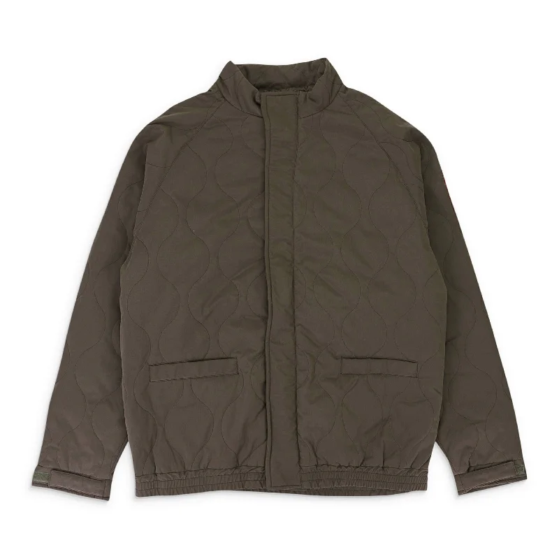 HELLRAZOR WAVE QUILTED ARMY GREEN JACKET