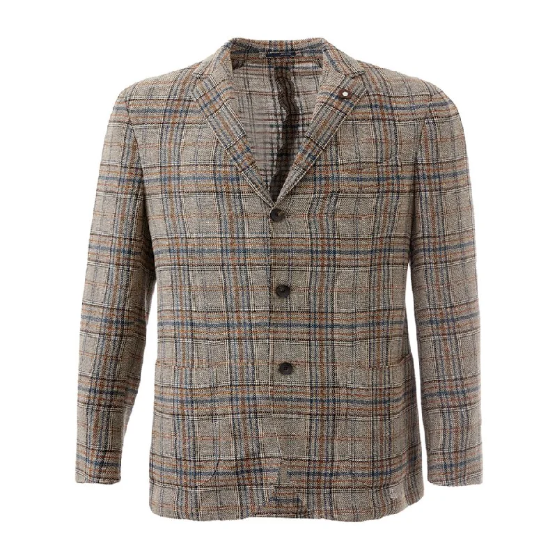 Lardini Lardini Elegant multi Linen Men's Jacket