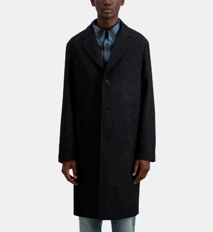 Long Coat In Wool Blend