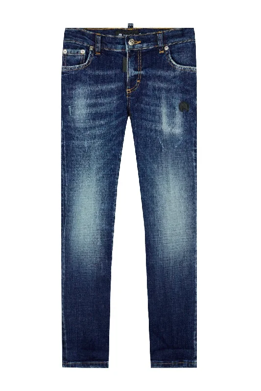 BASE WASHED DENIM JEANS | DENIM