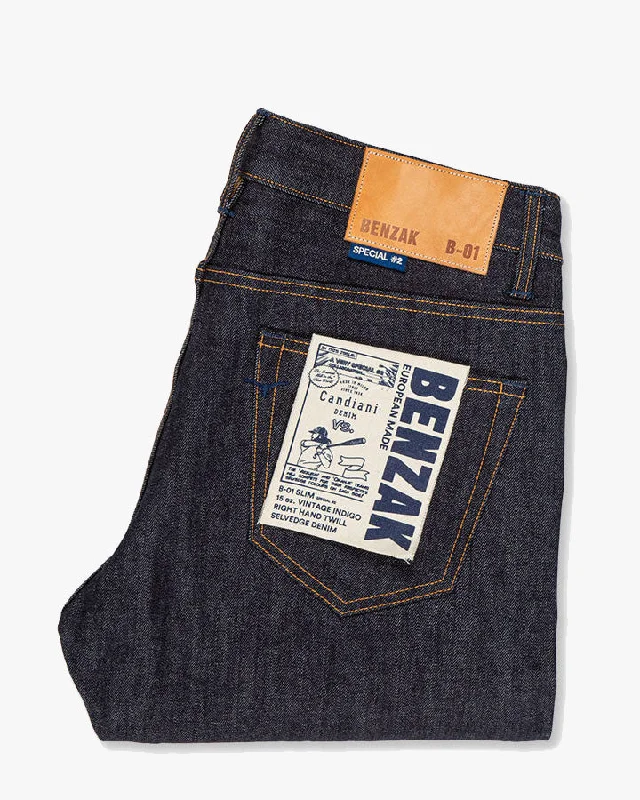 Benzak Denim Developers B-01 Slim Mens Jeans - Special #2 15oz Vintage Indigo Selvedge