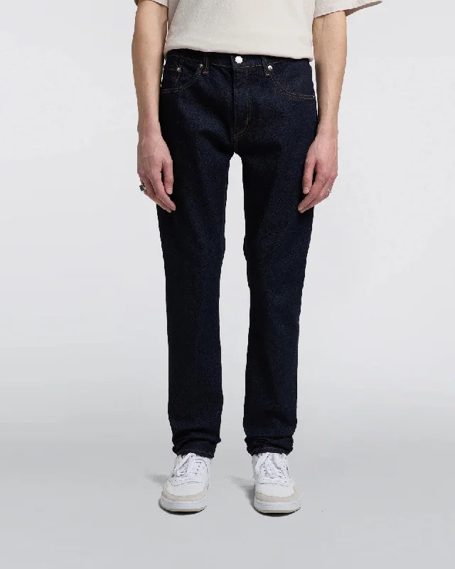 Edwin Made In Japan Slim Tapered Mens Jeans - 13oz Kaihara Pure Indigo Stretch Denim / Blue Rinsed