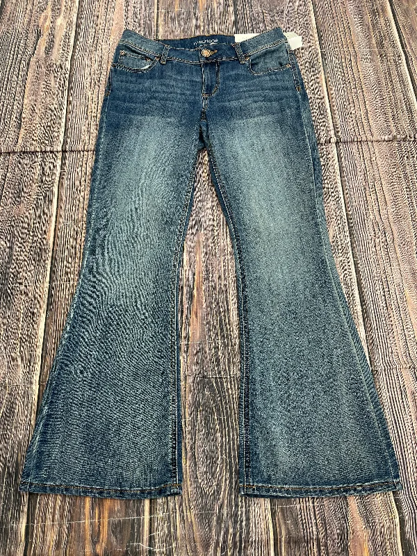 Jeans Boot Cut By Maurices In Blue Denim, Size: 6 short