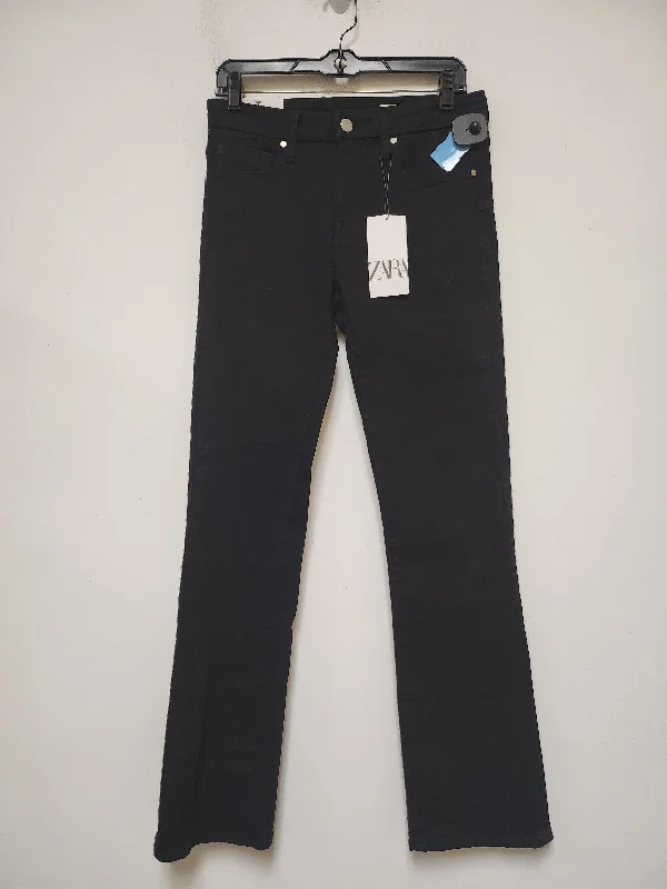 Jeans Boot Cut By Zara In Black, Size: 6