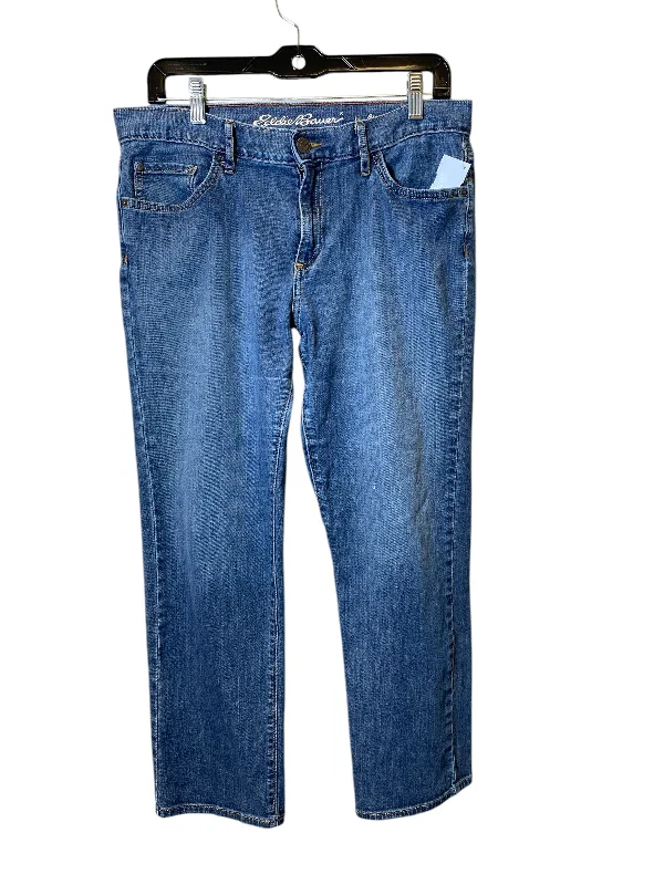 Jeans Boyfriend By Eddie Bauer In Blue, Size: 8