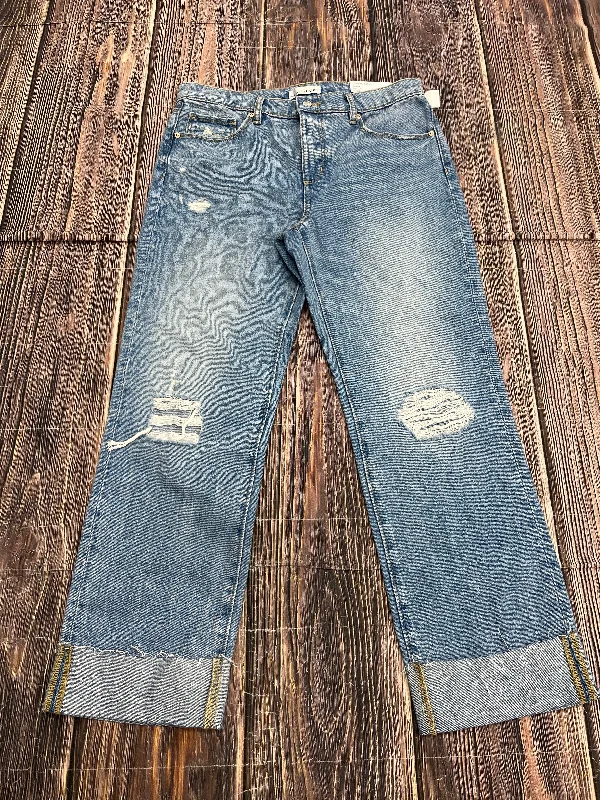 Jeans Boyfriend By Loft In Blue Denim, Size: 6