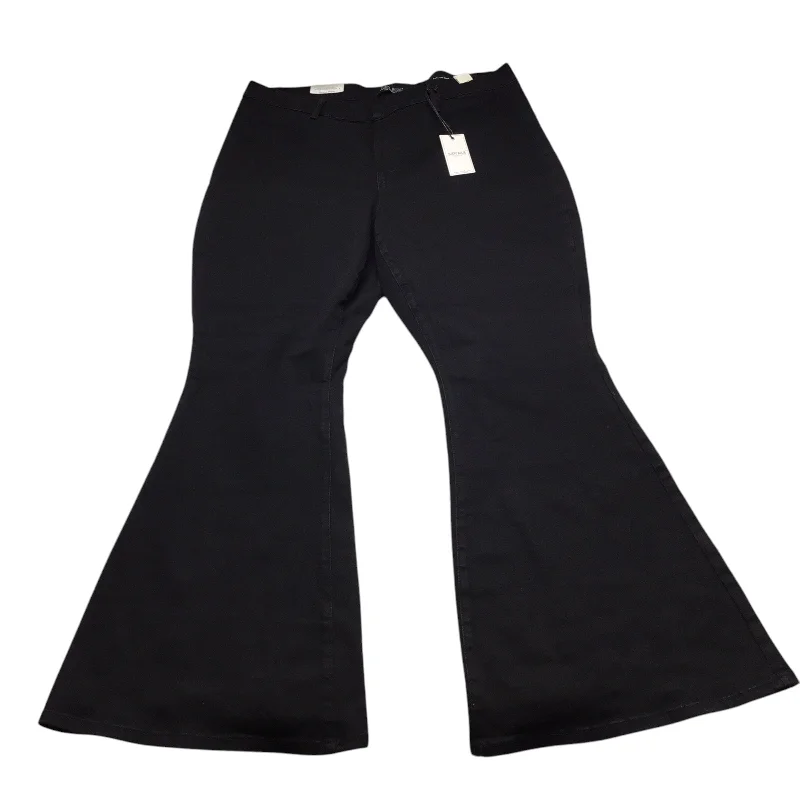 Jeans Flared By Judy Blue In Black Denim, Size: 22