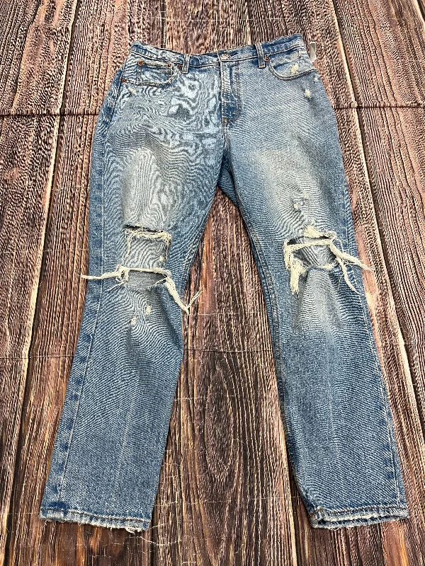 Jeans Skinny By Abercrombie And Fitch In Blue Denim, Size: 6p